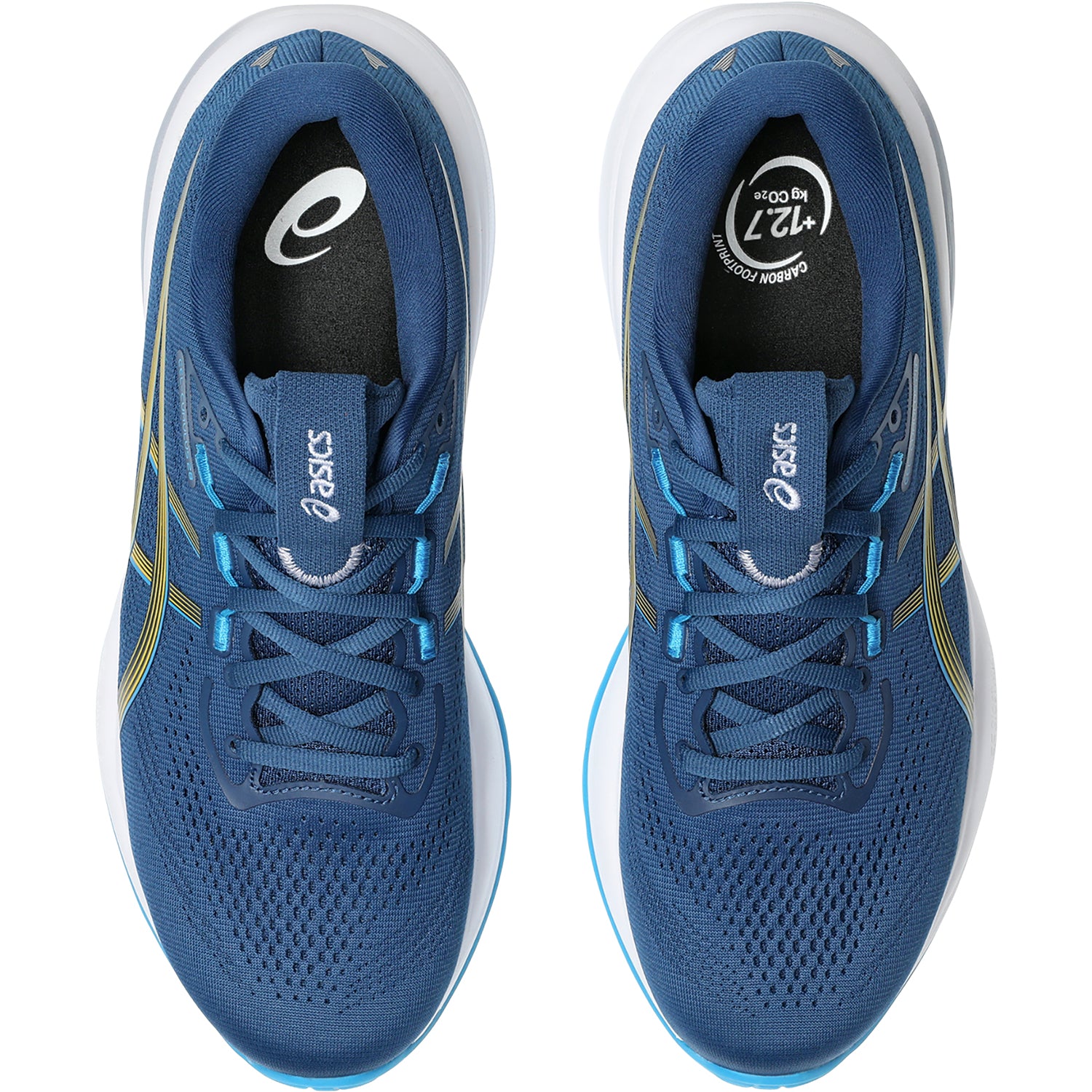 Mens Asics ASICS Gel-Cumulus 28 (Neutral Support) Men's Athletic Shoes Twilight Blue/Yamabuki Twilight Blue/Yamabuki