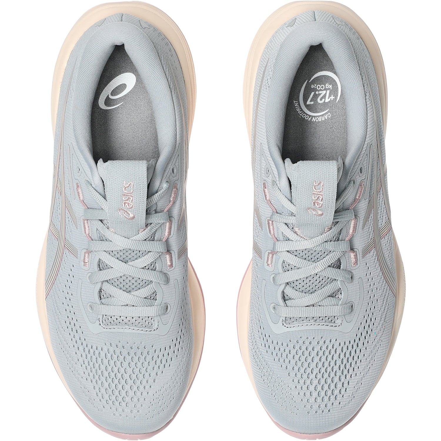 Womens Asics ASICS Gel-Cumulus 28 Women's Athletic Shoes Piedmont Grey/Pearl Pink (Neutral Support) Piedmont Grey/Pearl Pink