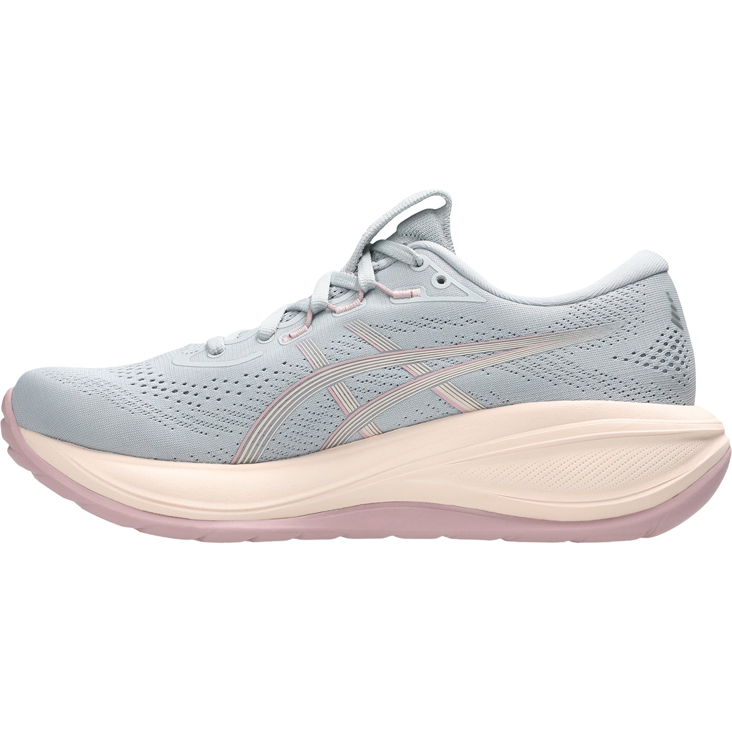 Womens Asics ASICS Gel-Cumulus 28 Women's Athletic Shoes Piedmont Grey/Pearl Pink (Neutral Support) Piedmont Grey/Pearl Pink