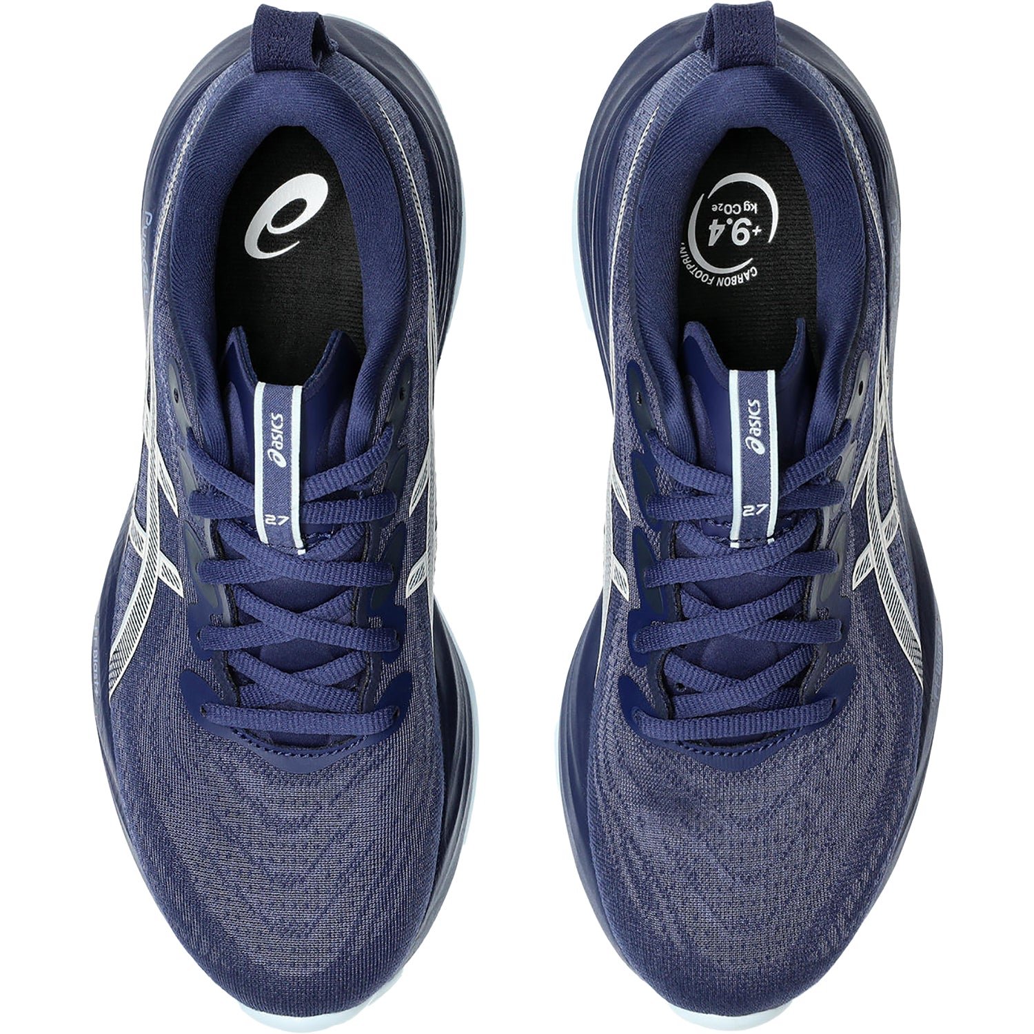 Womens Asics ASICS Gel-Cumulus 27 (Neutral Support) Women's Athletic Shoes Indigo Blue/Cool Grey Indigo Blue/Cool Grey