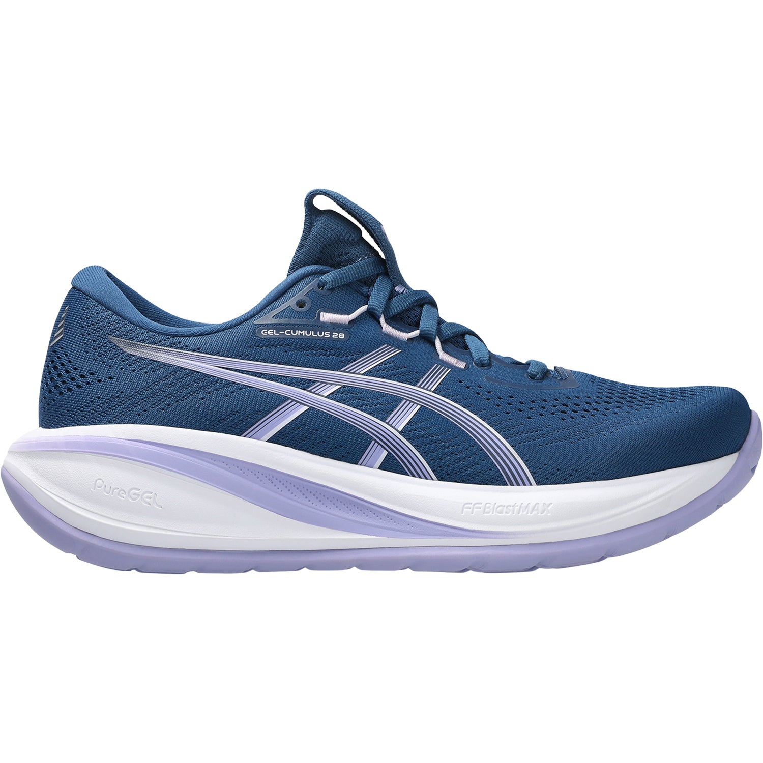 Womens Asics ASICS Gel-Cumulus 28 (Neutral Support) Women's Athletic Shoes Twilight Blue/Bluebell Twilight Blue/Bluebell