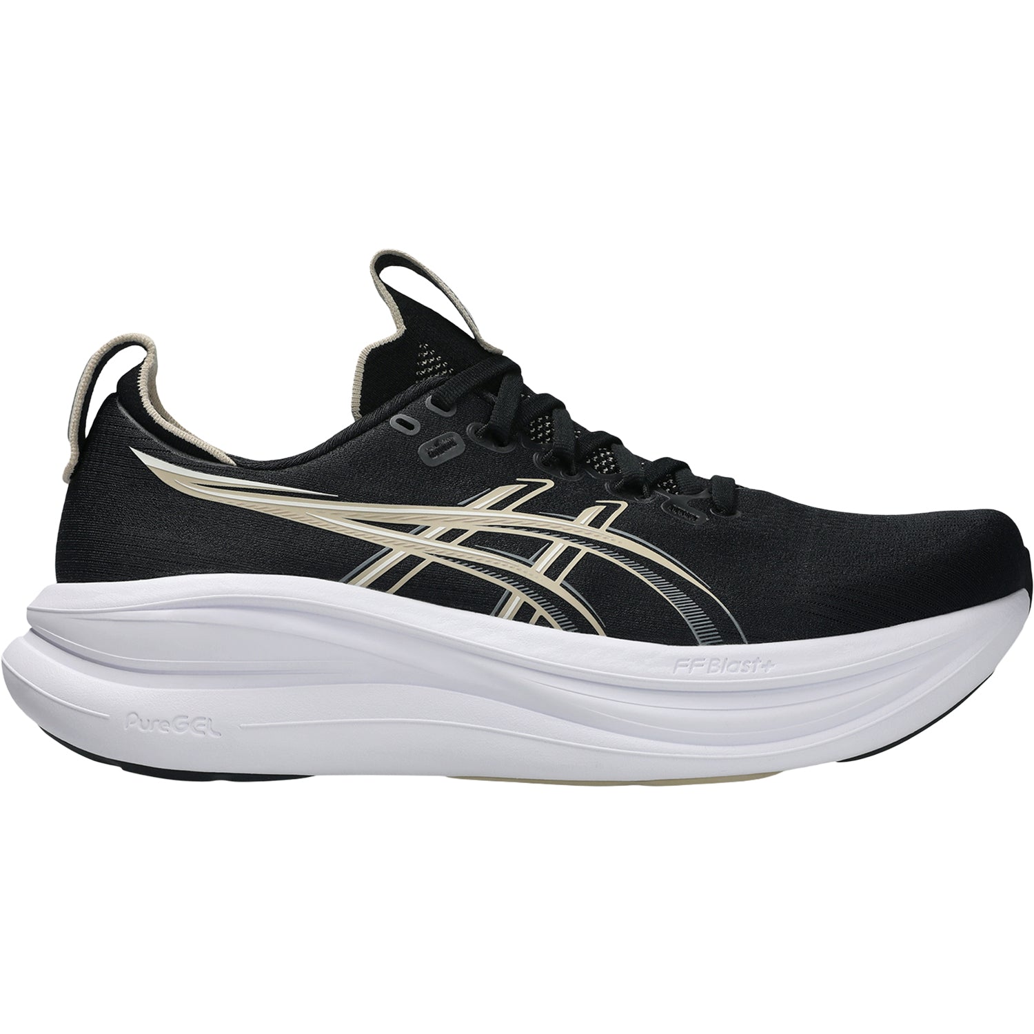 Mens Asics ASICS Gel-Nimbus 28 (Neutral Support) Men's Athletic Shoes Black/Feather Grey Black/Feather Grey