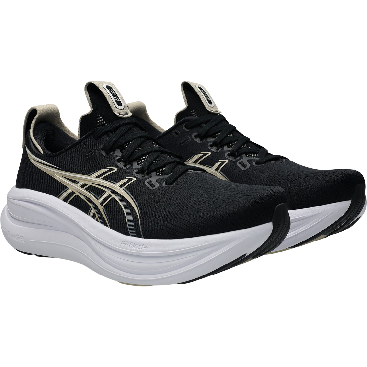 Mens Asics ASICS Gel-Nimbus 28 (Neutral Support) Men's Athletic Shoes Black/Feather Grey Black/Feather Grey
