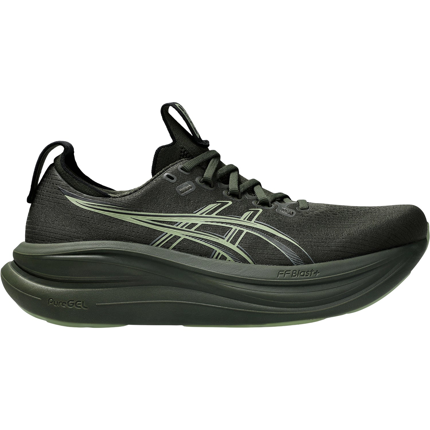 Mens Asics ASICS Gel-Nimbus 28 Men's Athletic Shoes Vintage Khaki/Khaki Green (Neutral Support) Vintage Khaki/Khaki Green
