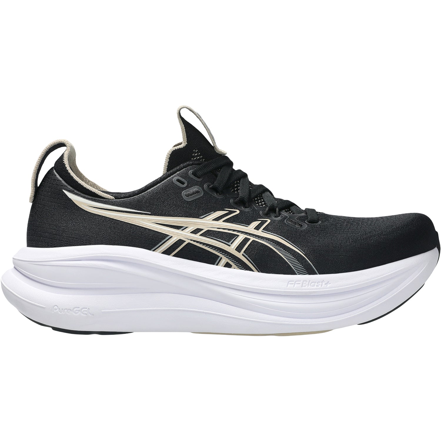 Womens Asics ASICS Gel-Nimbus 28 (Neutral Support) Women's Athletic Shoes Black/Feather Grey Black/Feather Grey