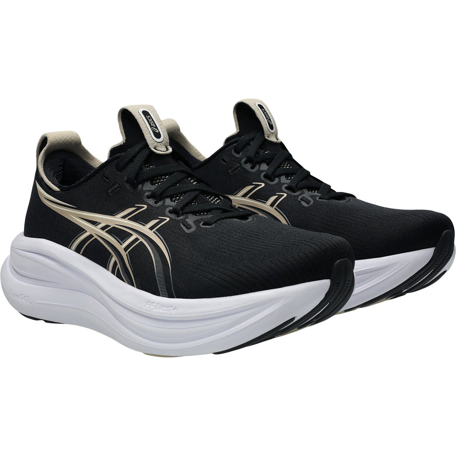 Womens Asics ASICS Gel-Nimbus 28 (Neutral Support) Women's Athletic Shoes Black/Feather Grey Black/Feather Grey