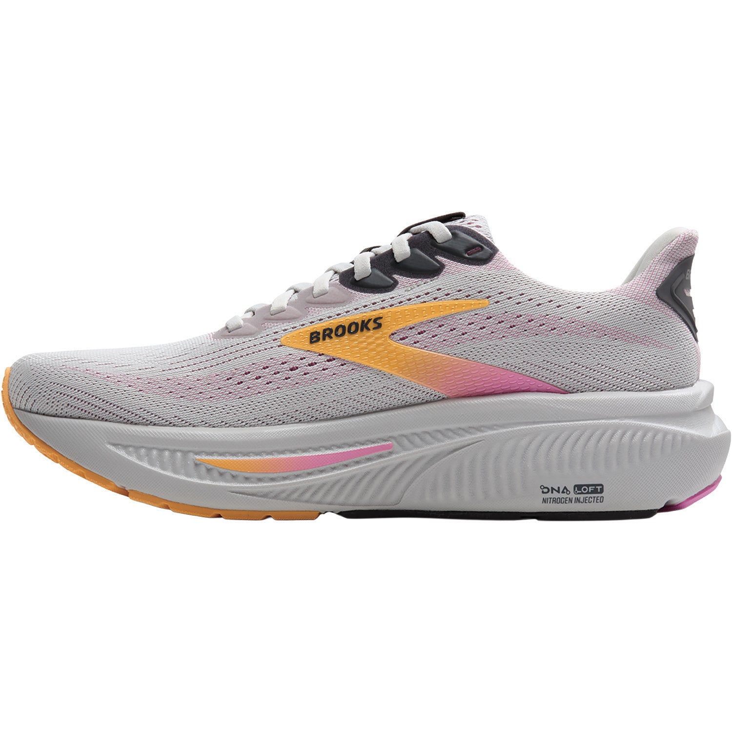 Womens Brooks Women's Brooks Ghost 17 Oyster/Apricot/Pink (Neutral Support) Oyster/Apricot/Pink