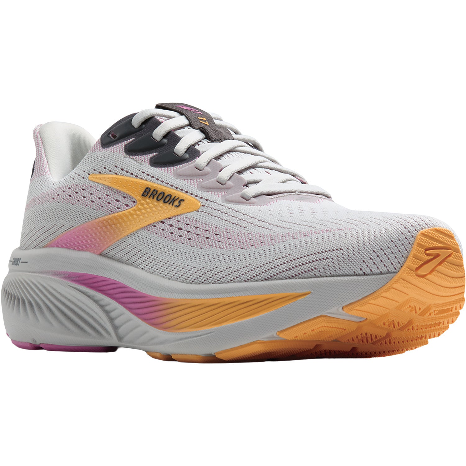 Womens Brooks Women's Brooks Ghost 17 Oyster/Apricot/Pink (Neutral Support) Oyster/Apricot/Pink
