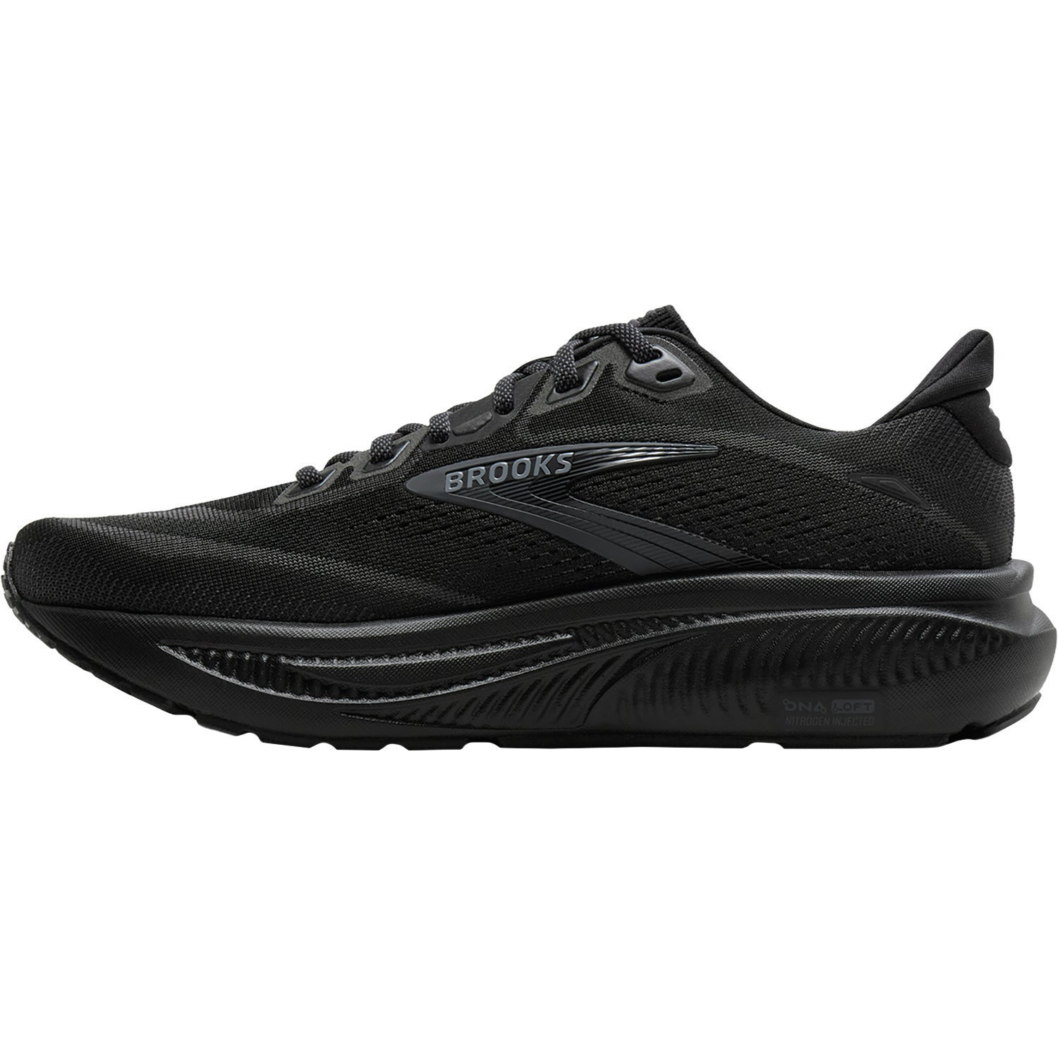 Womens Brooks Brooks Ghost 18 Women's Athletic Shoes Black/Black/Ebony (Neutral Support) Black/Black/Ebony