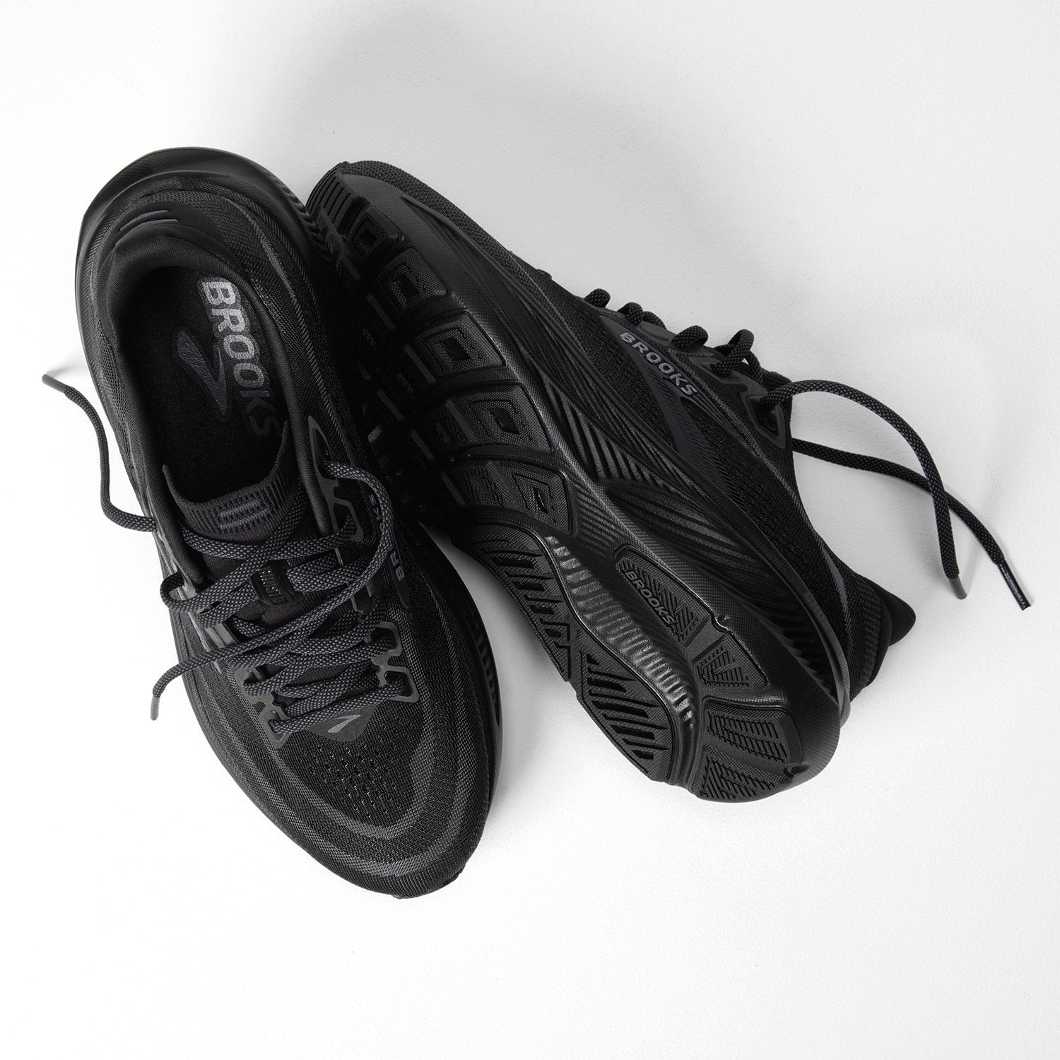Womens Brooks Brooks Ghost 18 Women's Athletic Shoes Black/Black/Ebony (Neutral Support) Black/Black/Ebony