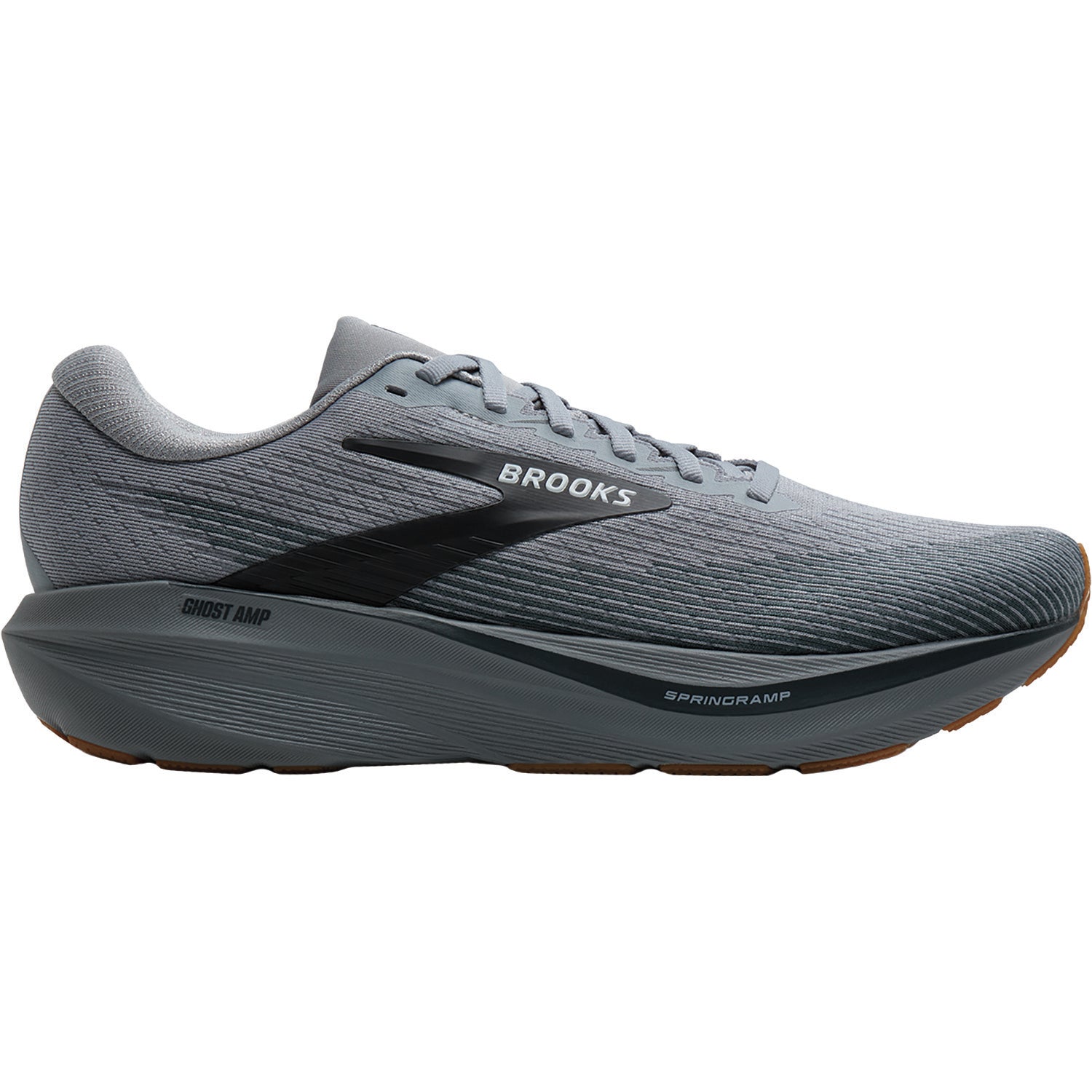 Mens Brooks Brooks Ghost Amp Men's Athletic Shoes Primer/Ebony/Oyster (Neutral Support) Primer/Ebony/Oyster