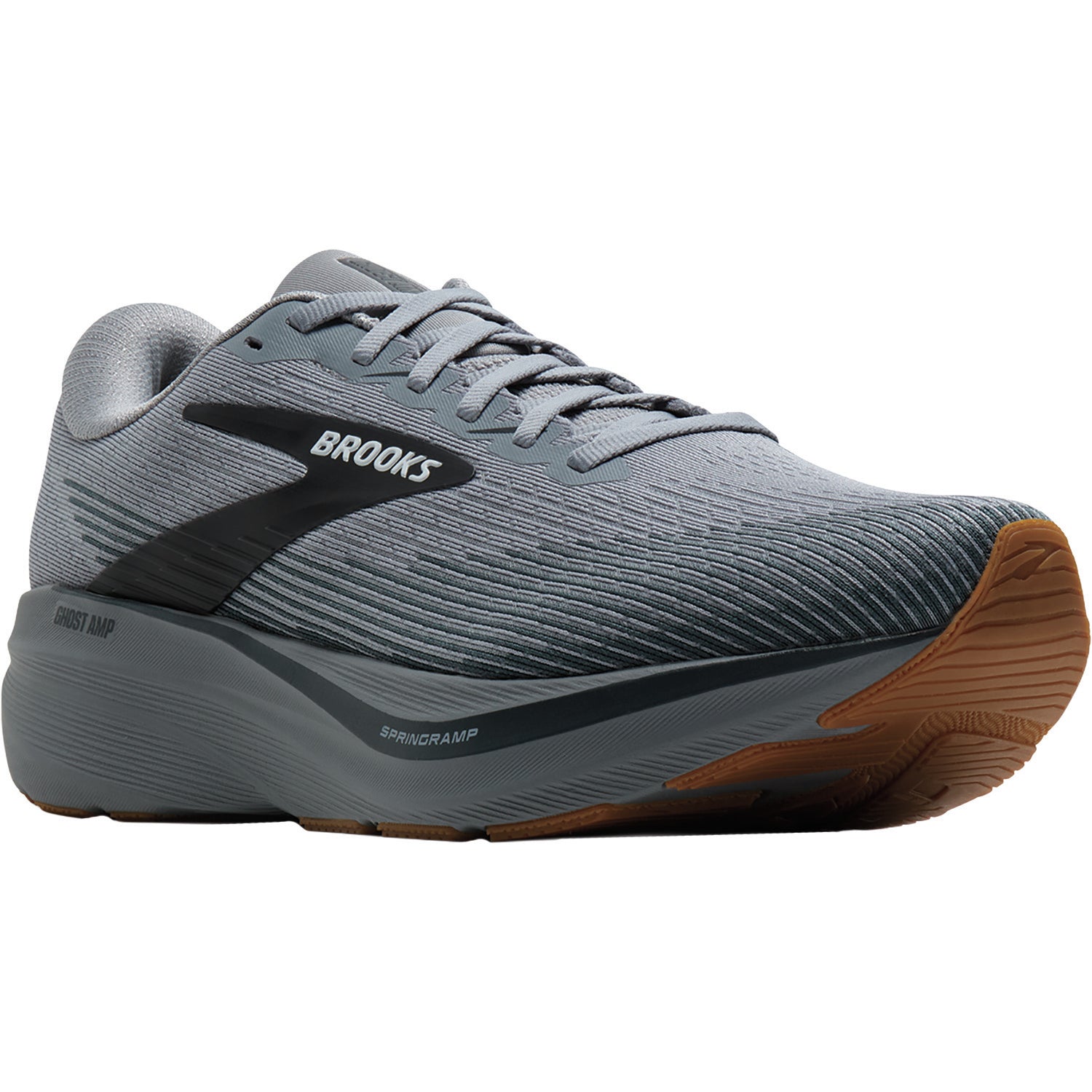 Mens Brooks Brooks Ghost Amp Men's Athletic Shoes Primer/Ebony/Oyster (Neutral Support) Primer/Ebony/Oyster