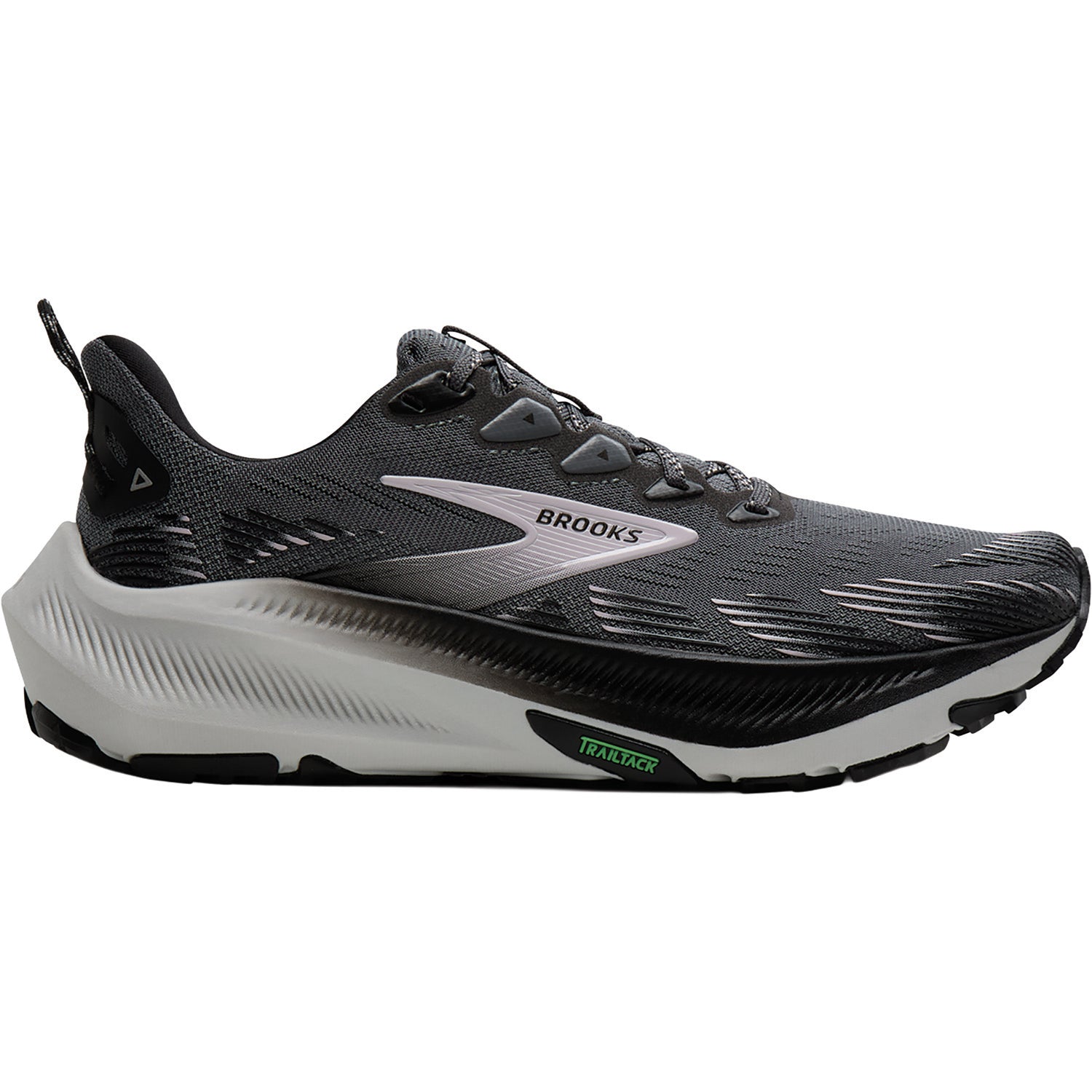 Womens Brooks Brooks Ghost Trail (Neutral Support) Women's Athletic Shoes Hiking Poppy Seed/Black/Pink Poppy Seed/Black/Pink