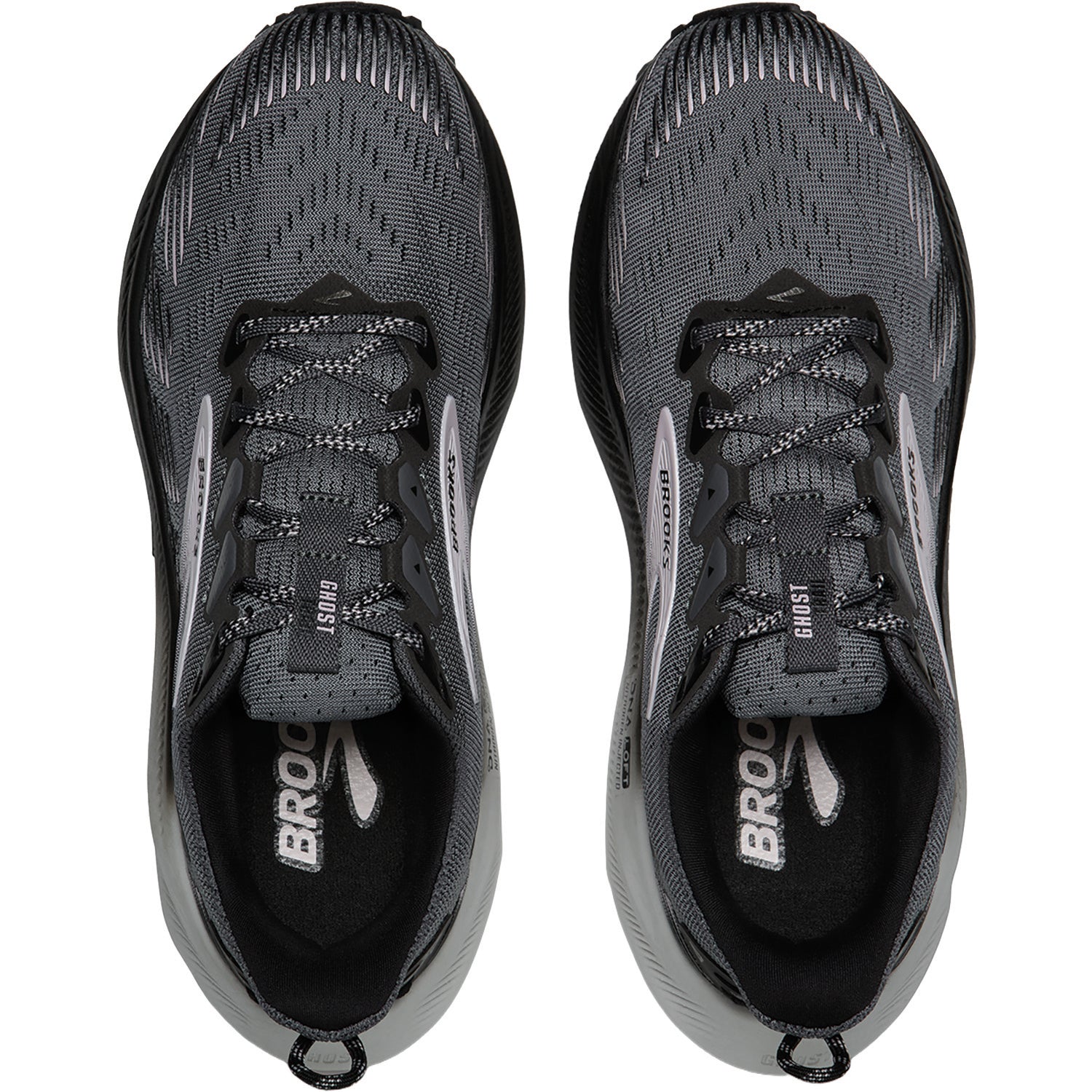 Womens Brooks Brooks Ghost Trail (Neutral Support) Women's Athletic Shoes Hiking Poppy Seed/Black/Pink Poppy Seed/Black/Pink