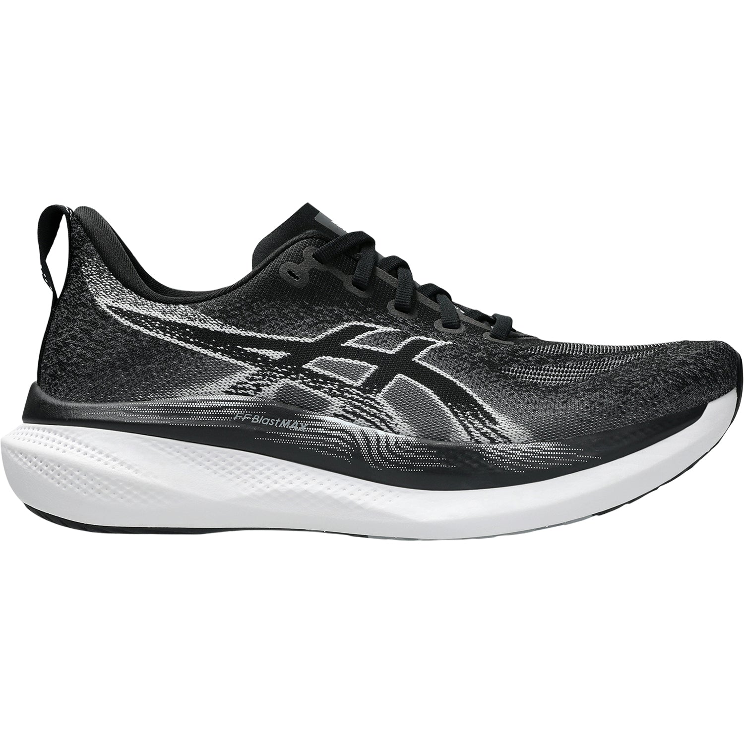 Mens Asics ASICS Glideride Max 2 (Neutral Support) Men's Athletic Shoes Black/White Black/White