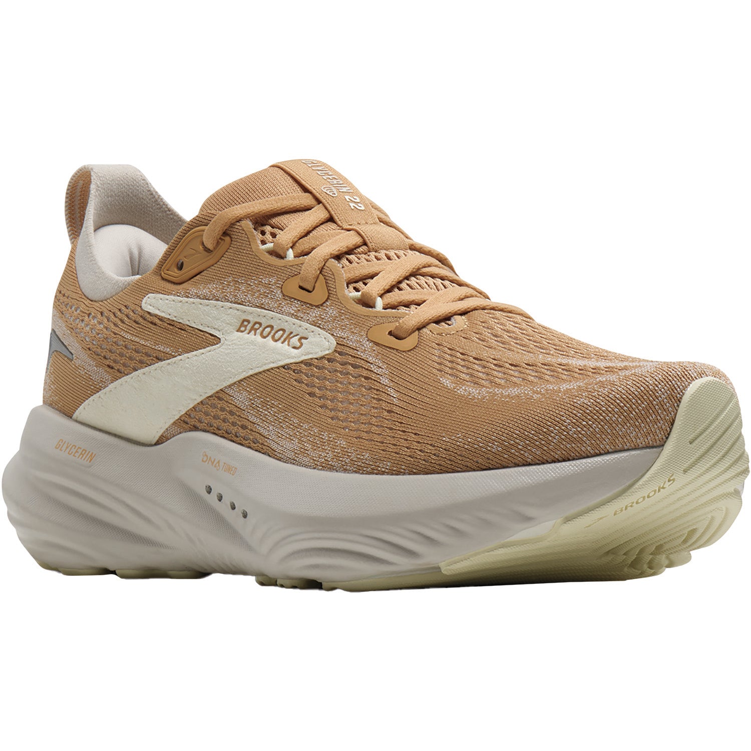 Womens Brooks Brooks Glycerin 22 (Neutral Support) Women's Athletic Shoes Taffy/Moonbeam/Essence Taffy/Moonbeam/Essence