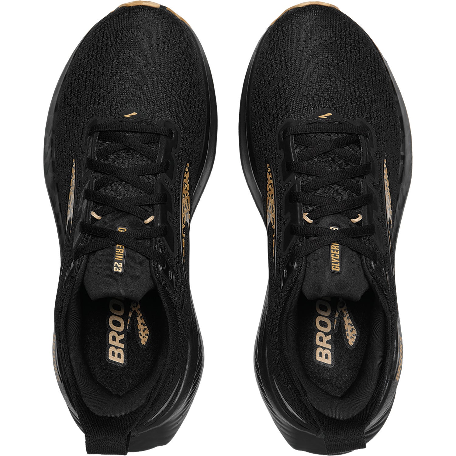 Womens Brooks Brooks Glycerin 23 Women's Athletic Shoes Black/Asphalt/Iced Coffee (Neutral Support) Black/Asphalt/Iced Coffee