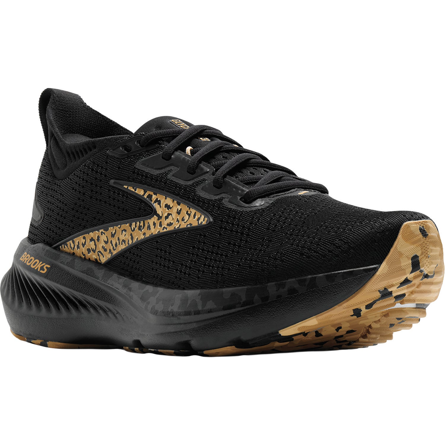 Womens Brooks Brooks Glycerin 23 Women's Athletic Shoes Black/Asphalt/Iced Coffee (Neutral Support) Black/Asphalt/Iced Coffee
