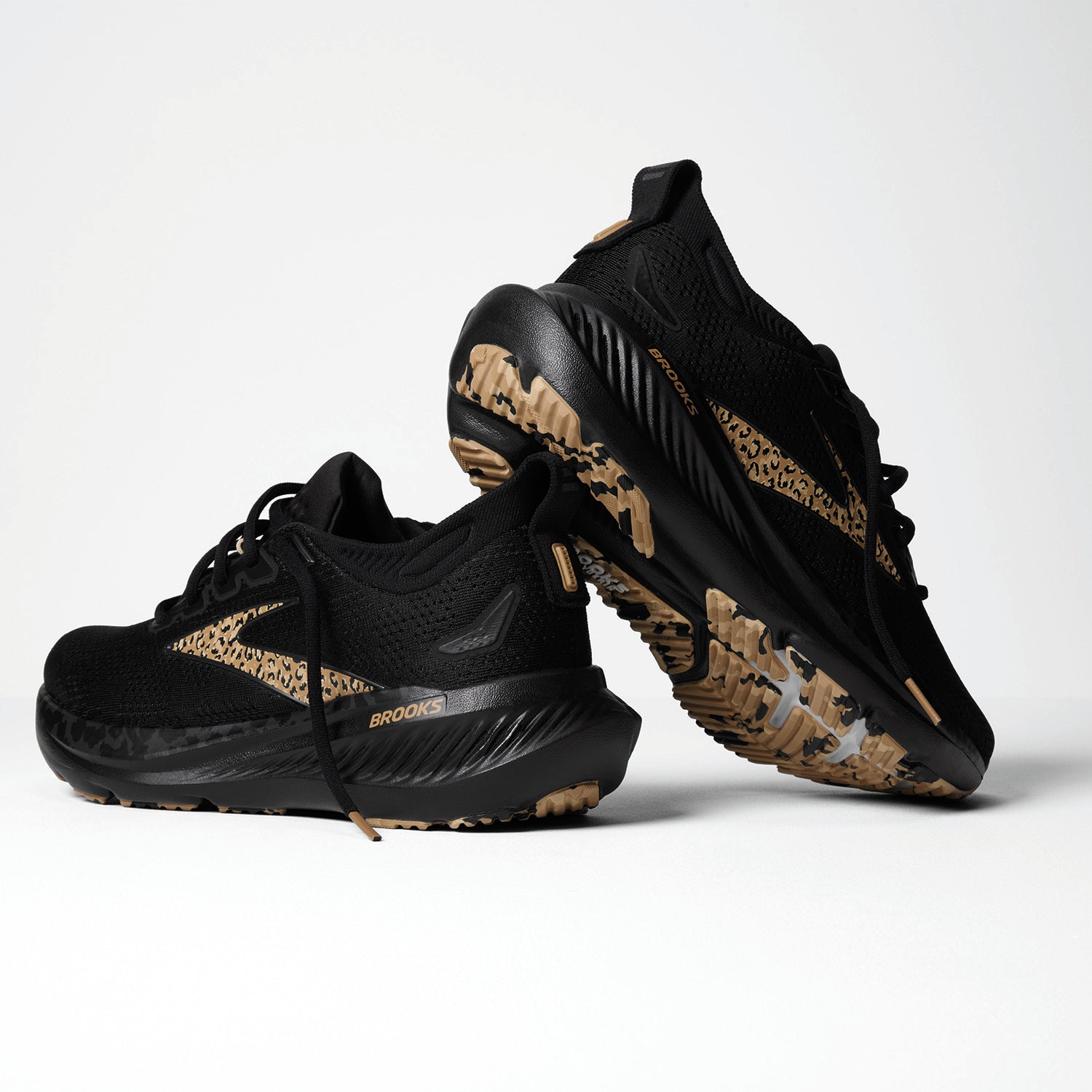 Womens Brooks Brooks Glycerin 23 Women's Athletic Shoes Black/Asphalt/Iced Coffee (Neutral Support) Black/Asphalt/Iced Coffee