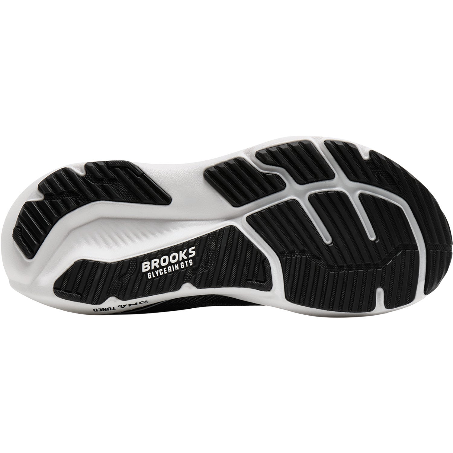 Womens Brooks Brooks Glycerin GTS 23 (Neutral Support) Women's Athletic Shoes Black/Grey/White Black/Grey/White