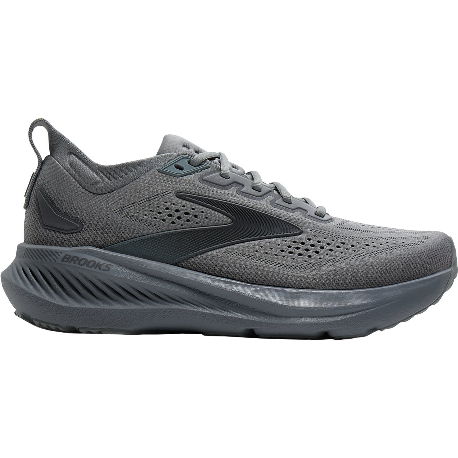 Mens Brooks Brooks Glycerin GTS 23 (Neutral Support) Men's Athletic Shoes Grey/Blackened Pearl Grey/Blackened Pearl