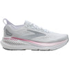 Womens Brooks Brooks Glycerin GTS (Neutral Support) Women's Athletic Shoes White/Harbor Mist/Metallic White/Harbor Mist/Metallic