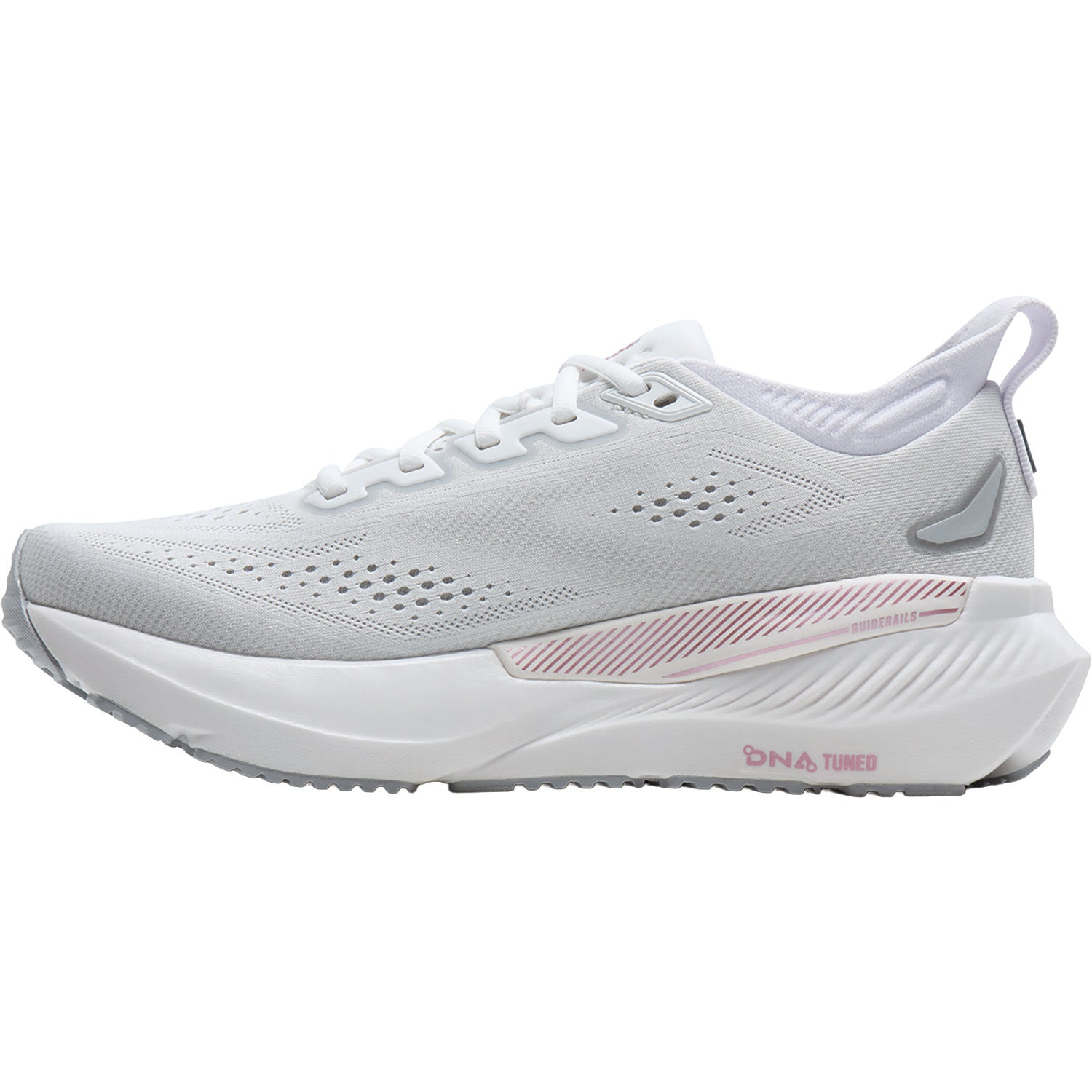 Womens Brooks Brooks Glycerin GTS (Neutral Support) Women's Athletic Shoes White/Harbor Mist/Metallic White/Harbor Mist/Metallic