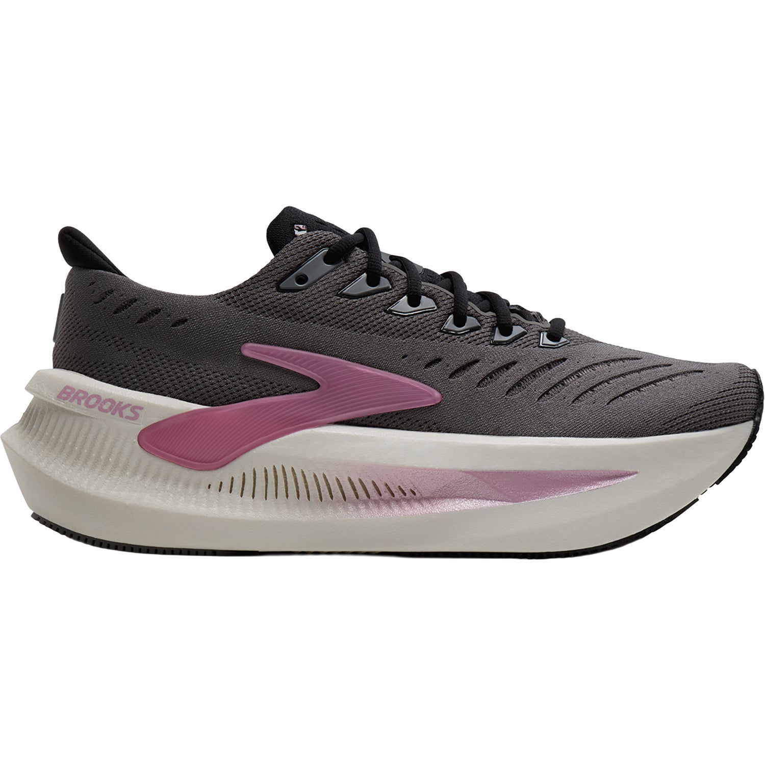 Womens Brooks Brooks Glycerin Max 2 (Neutral Support) Women's Athletic Shoes Grey/Coconut/Metallic Grey/Coconut/Metallic