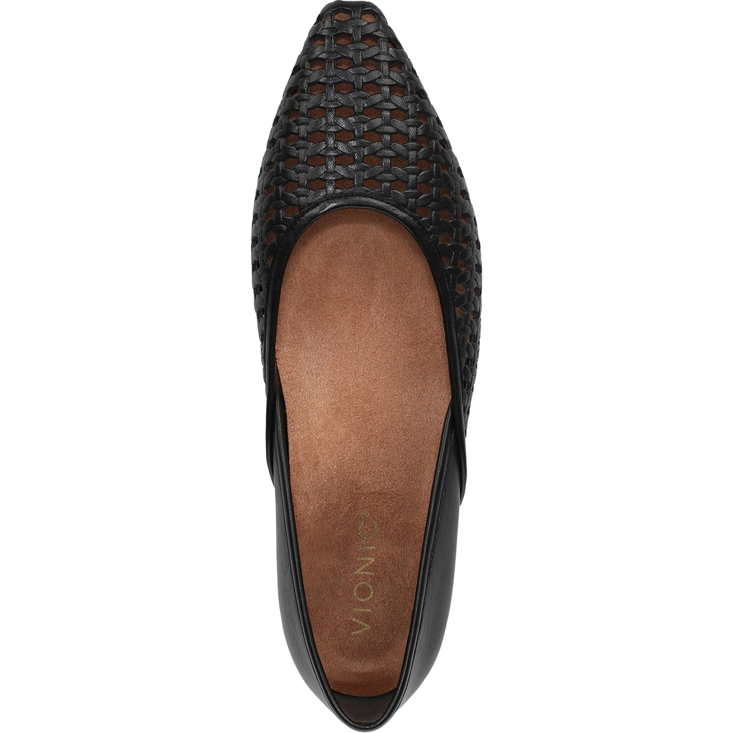 Womens Vionic Vionic Gracia Woven Women's Dress Flats Black Leather Black Leather