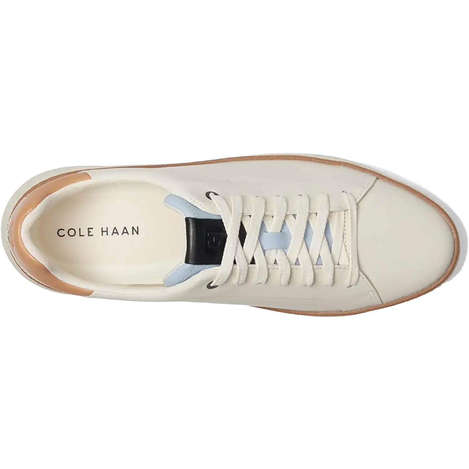 Womens Cole haan Women's Cole Haan Grand Pro Top Spin  Sneaker Ivory/Biscuit Ivory/Biscuit
