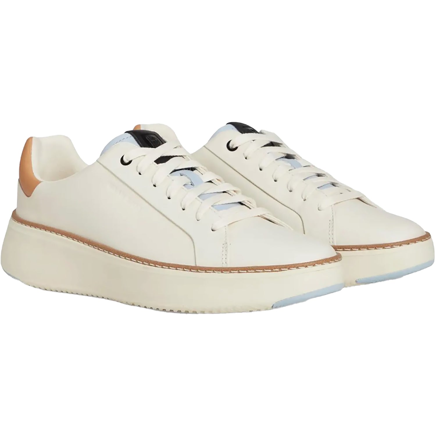 Womens Cole haan Women's Cole Haan Grand Pro Top Spin  Sneaker Ivory/Biscuit Ivory/Biscuit