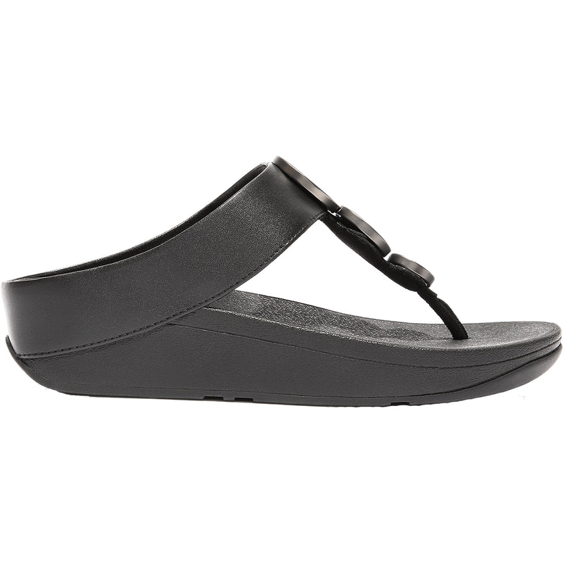 Women's FitFlop Halo Black Leather