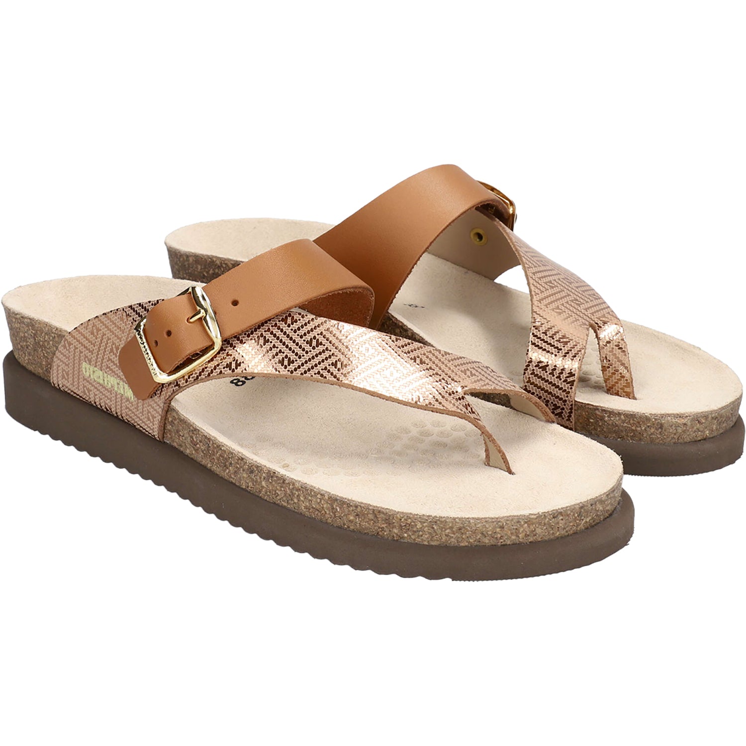 Womens Mephisto Mephisto Helen Mix Women's Adjust Thong Sandals Camel Helios Camel Helios