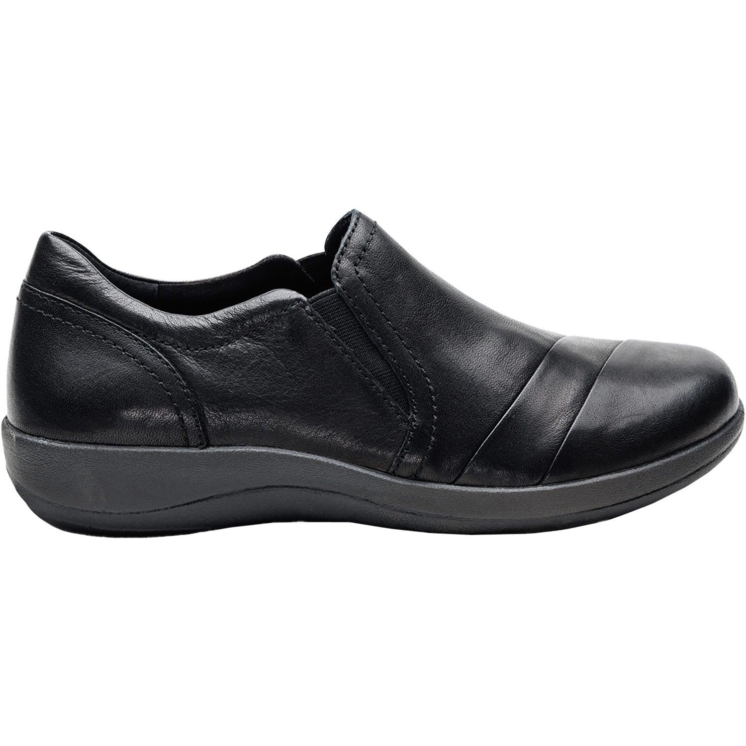 Womens Aetrex Women's Aetrex Helena Black Leather Black Leather