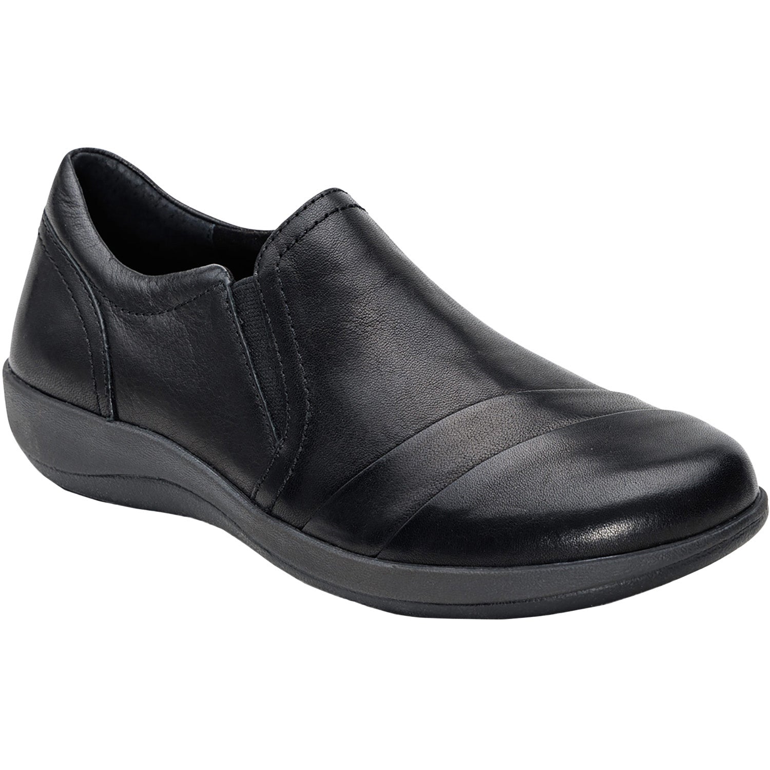 Womens Aetrex Women's Aetrex Helena Black Leather Black Leather