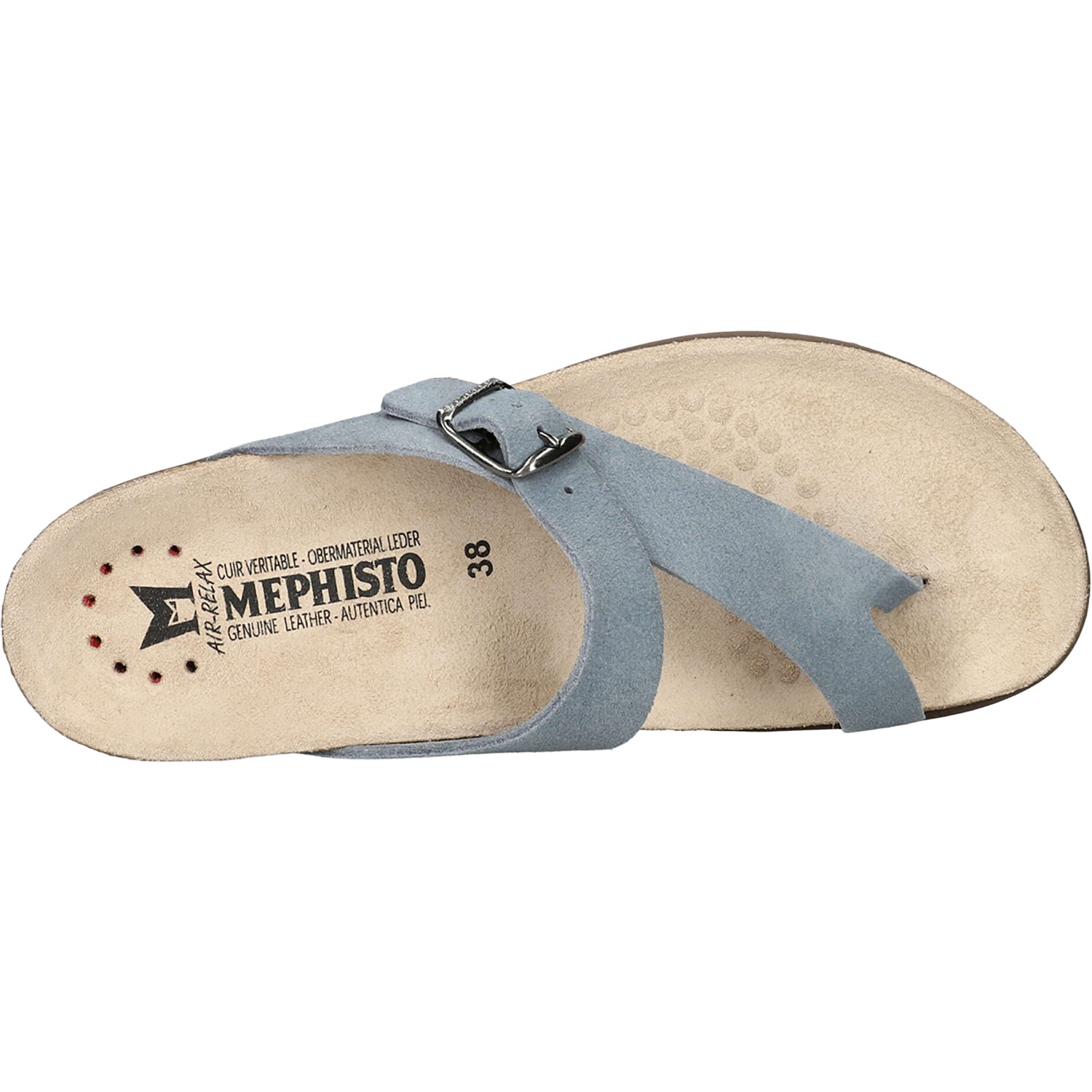 Womens Mephisto Mephisto Helen Women's Sandals Thong Sandals Sea Blue Sea Blue