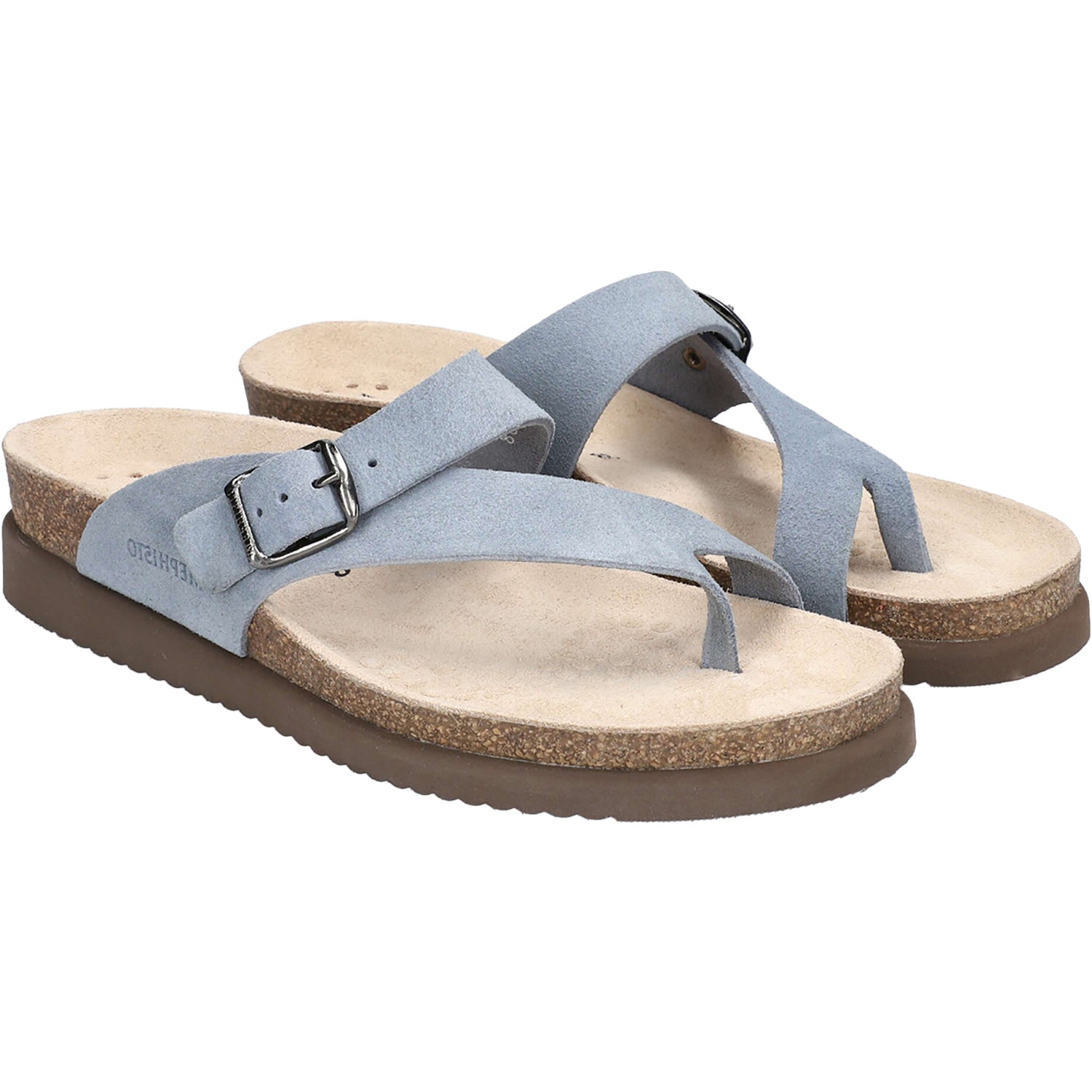 Womens Mephisto Mephisto Helen Women's Sandals Thong Sandals Sea Blue Sea Blue