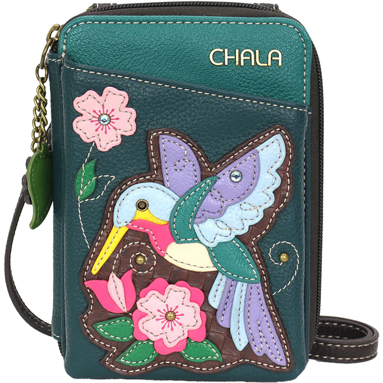 Chala Handbags Hummingbird Wallet Crossbody Turquoise – Footwear etc.