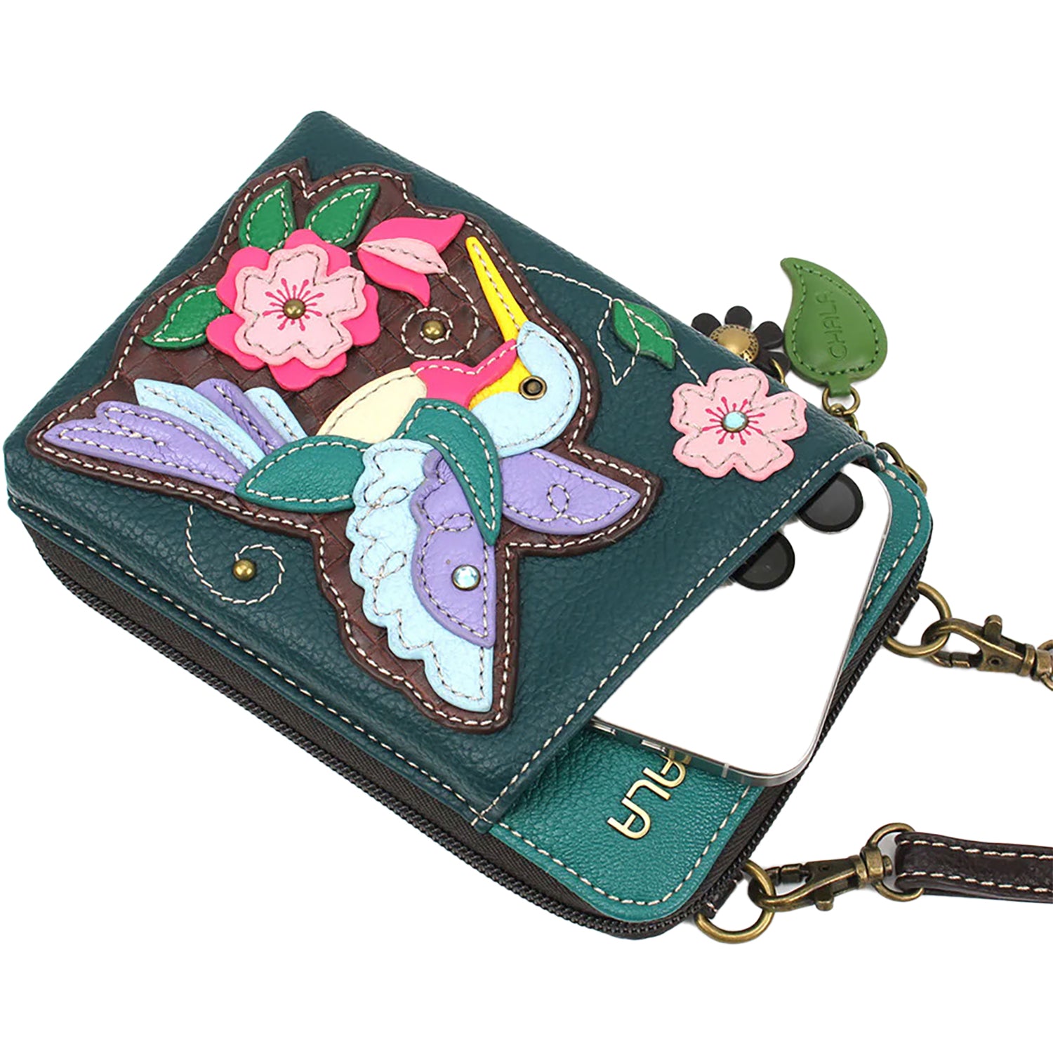Womens Chala Chala Handbags Hummingbird Wallet Crossbody Handbag Turquoise Turquoise