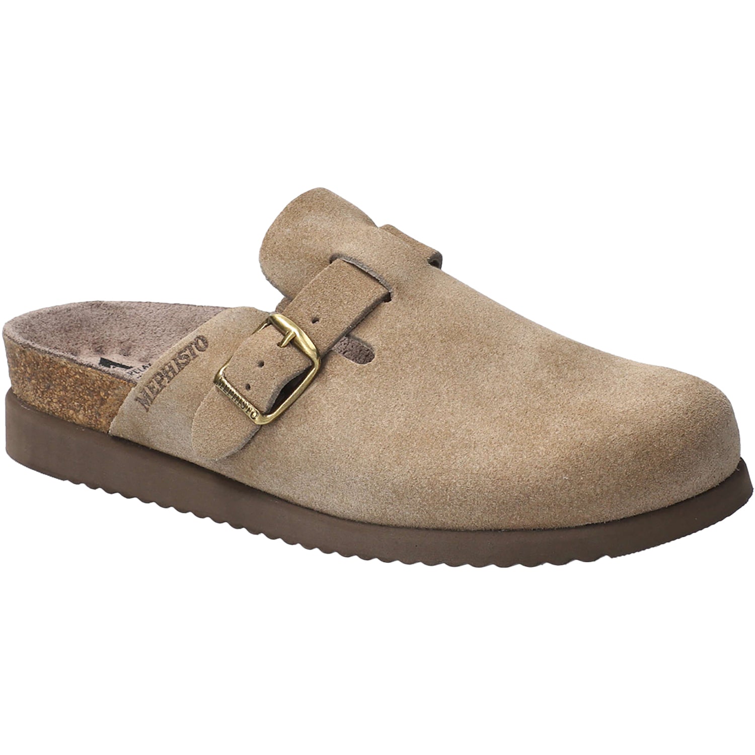 Womens Mephisto Mephisto Halina Women's Clogs Warm Grey Sandvelours Warm Grey Sandvelours