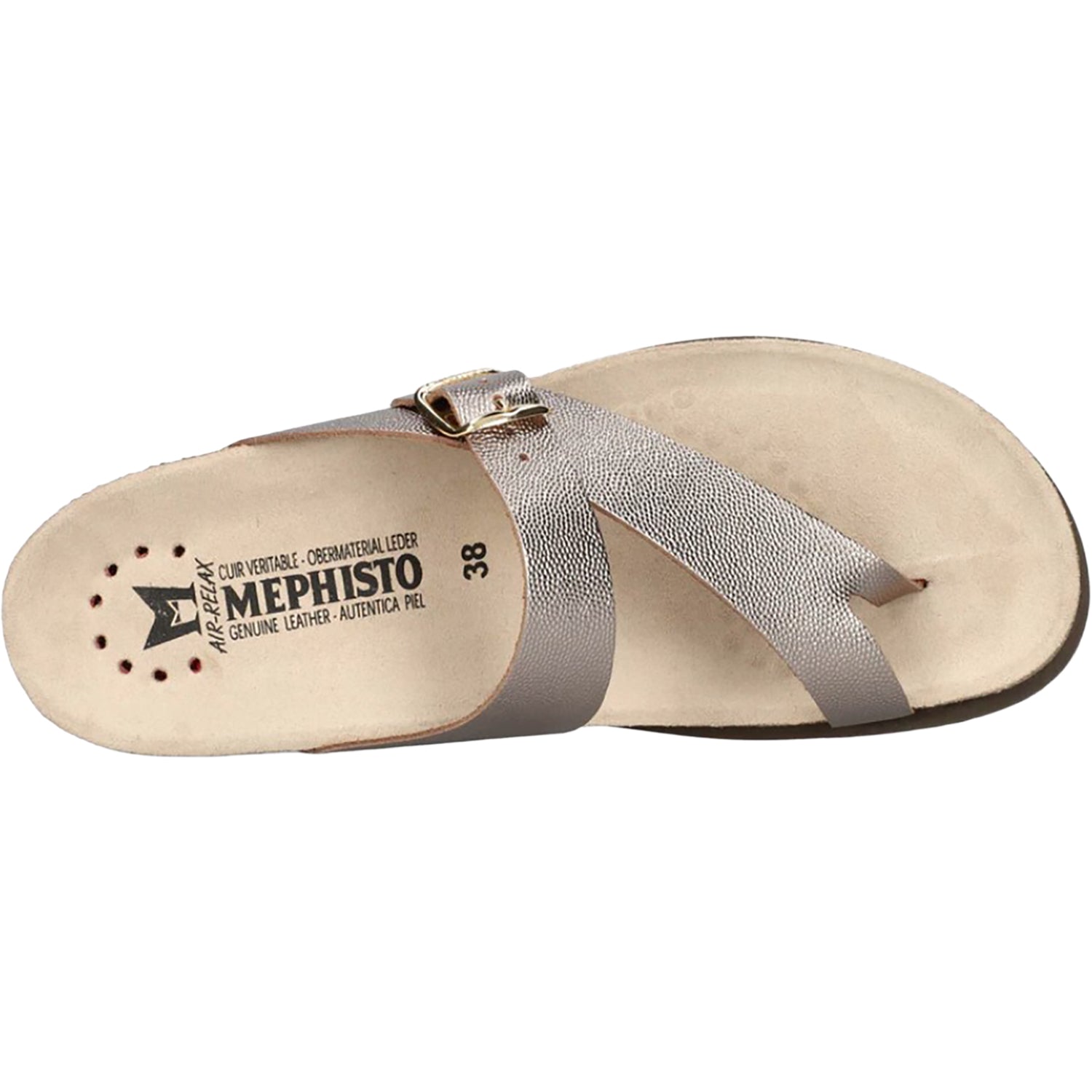 Womens Mephisto Mephisto Helen Women's Sandals Thong Sandals Platinum Odysee Platinum Odysee
