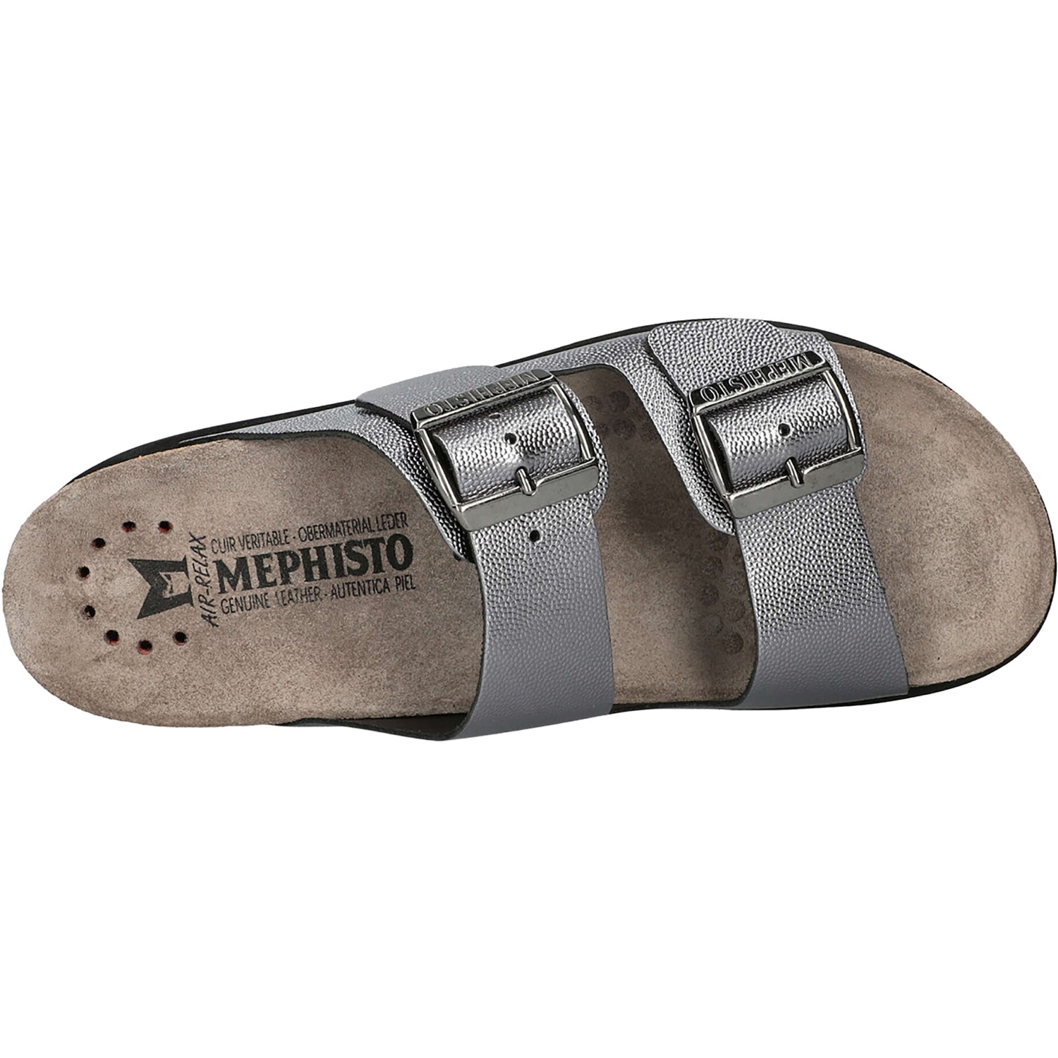 Womens Mephisto Mephisto Hester Women's Slide Sandals Grey Odysee Grey Odysee