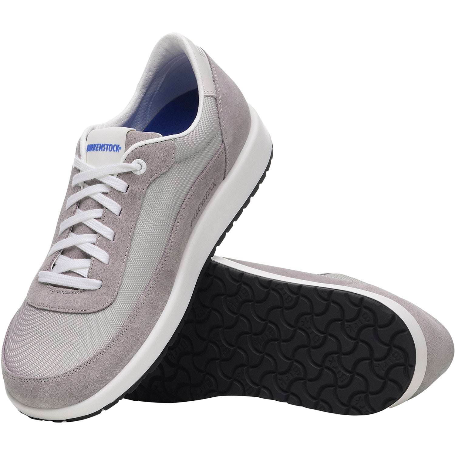 Unisex Birkenstock Unisex Birkenstock Honnef City Whale Gray/Stone Coin Suede/Textile Whale Gray/Stone Coin Suede/Textile