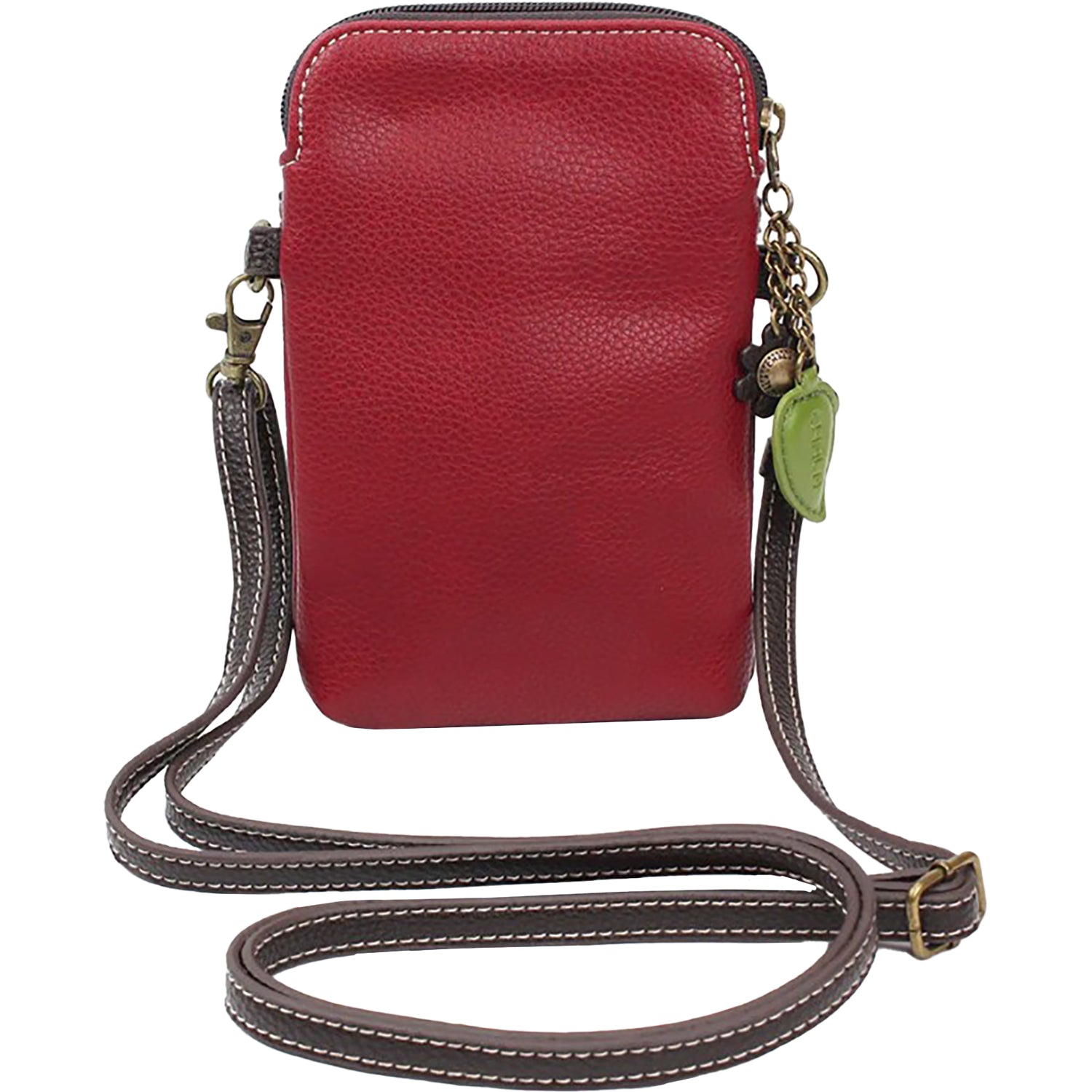 Chala Chala Hummingbird Cell Phone Crossbody Handbag Burgundy Burgundy