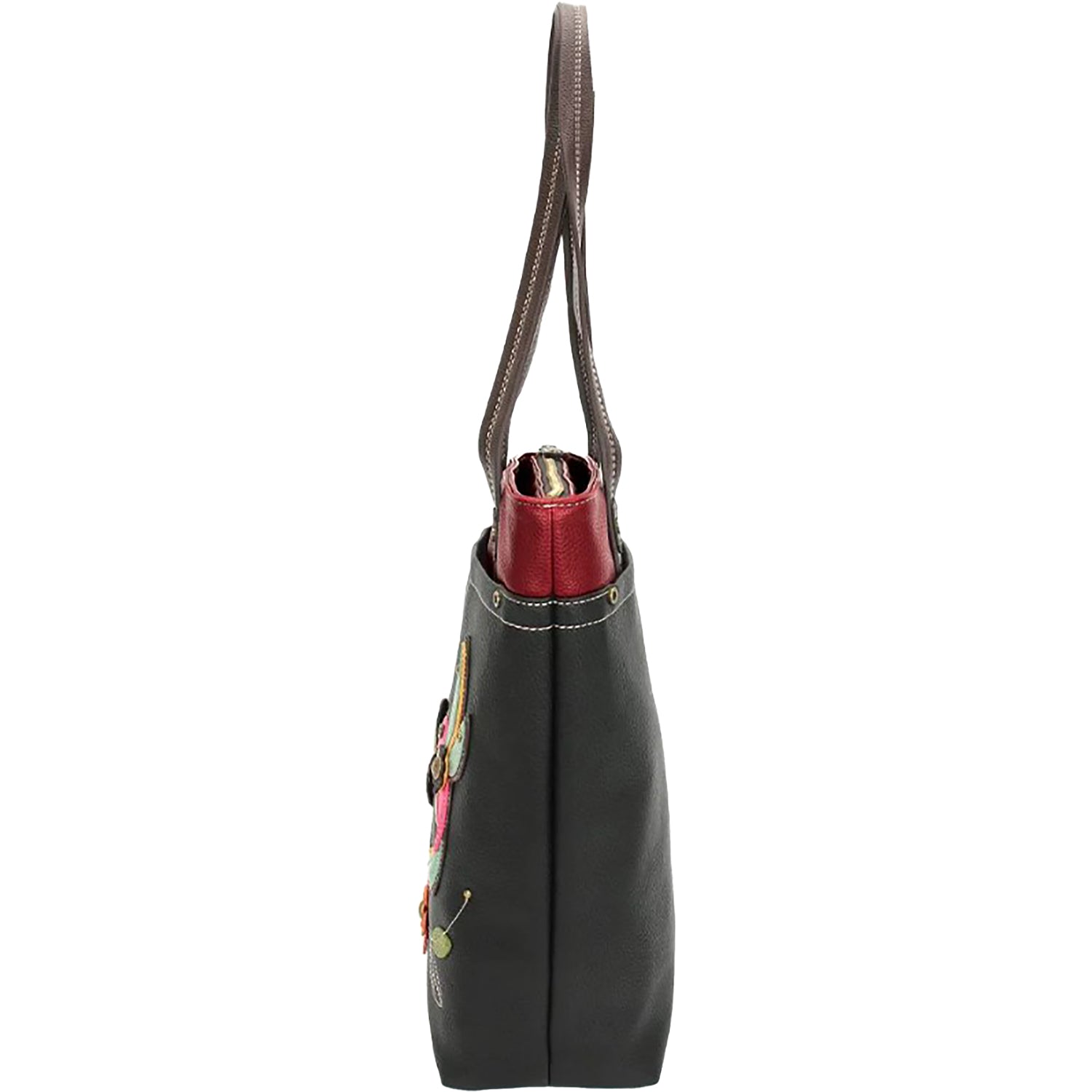 Chala Chala Hummingbird Deluxe Everyday Tote Handbag Black Black