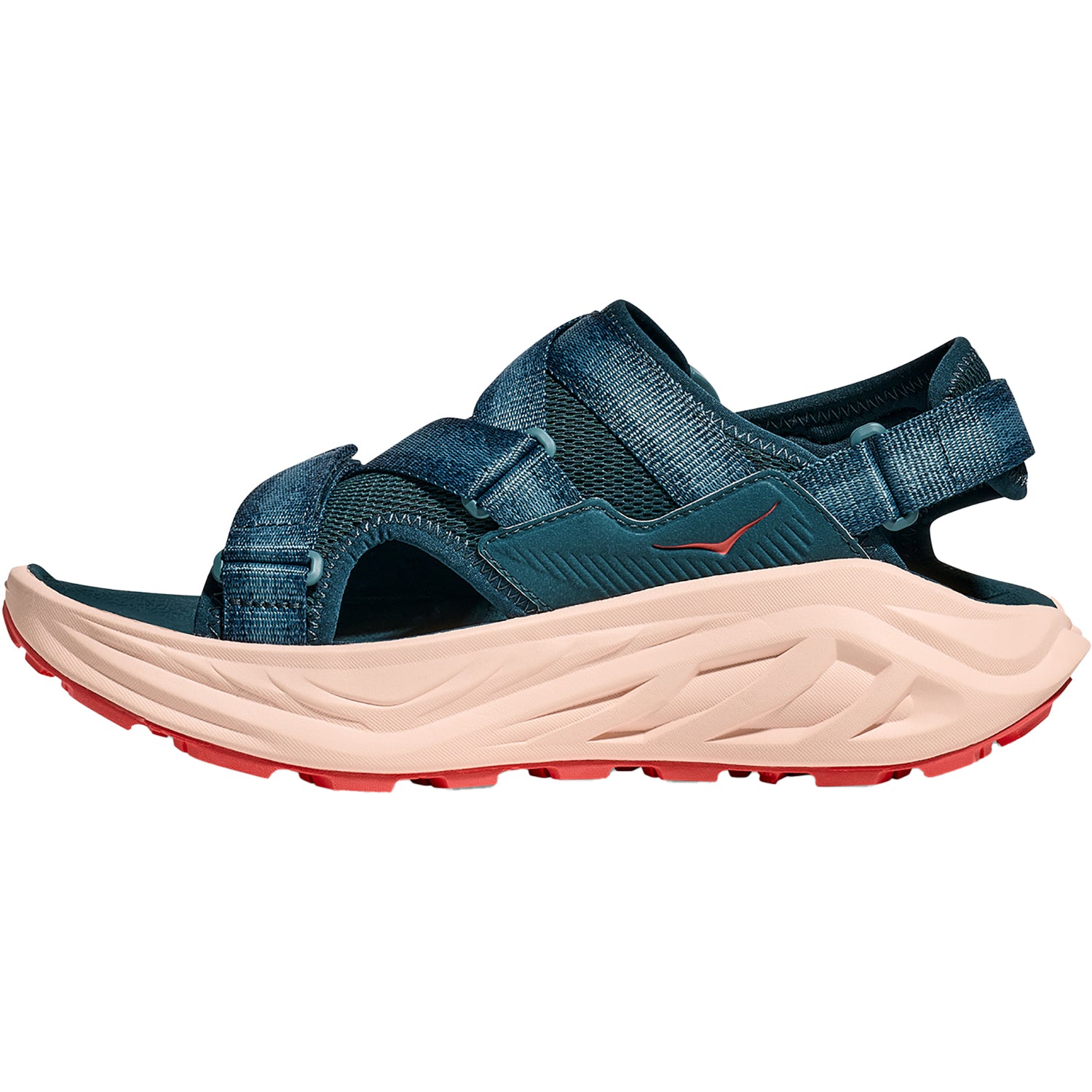 Womens Hoka one one Women's Hoka Infini Hike TC Blue Twilight/Grapefruit Synthetic Blue Twilight/Grapefruit Synthetic