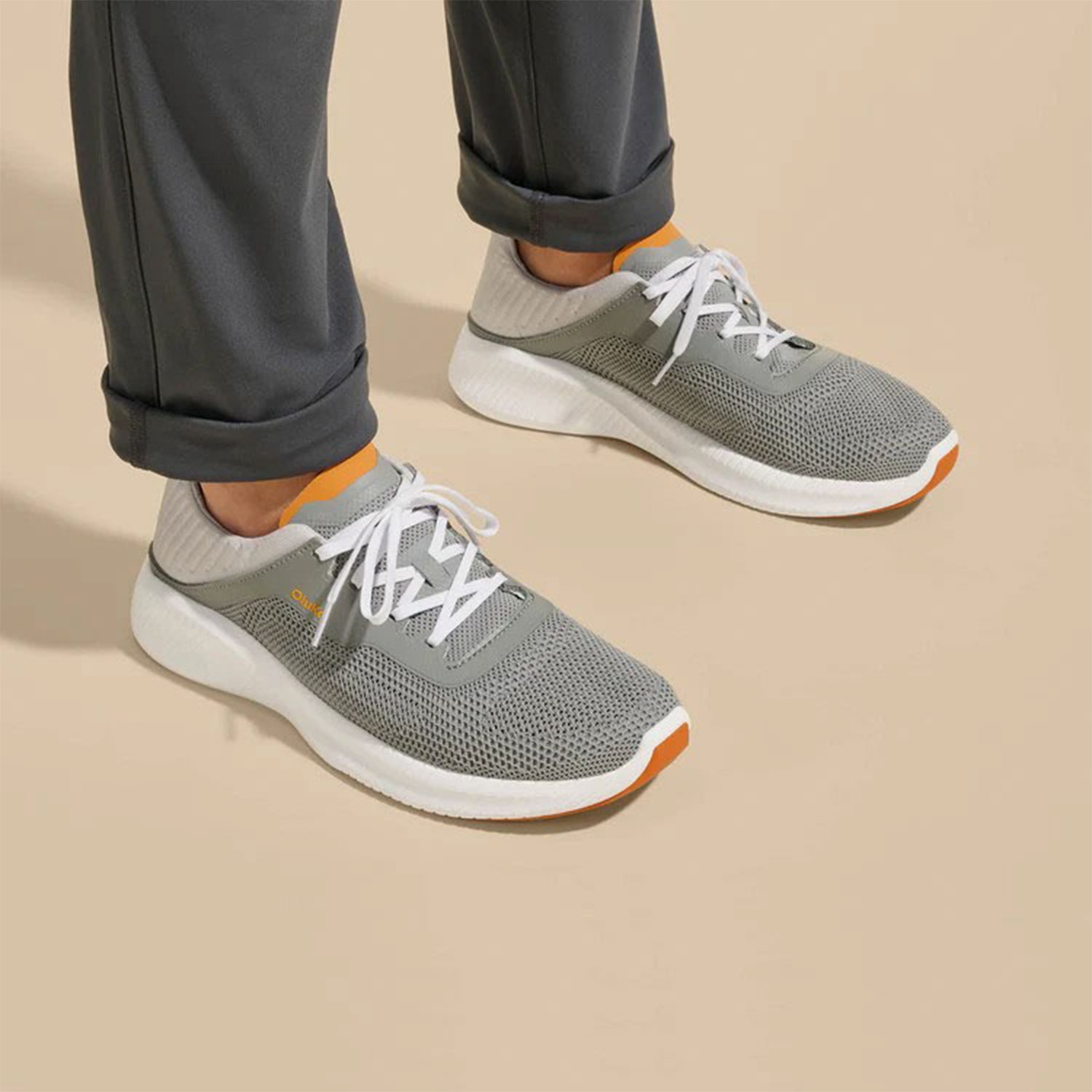 Mens Olukai OluKai Island Hopper Men's Lace Up Shoes Storm Grey/Storm Grey Mesh Storm Grey/Storm Grey Mesh