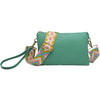 Womens Jen & co. Jen & Co Izzy Crossbody W/Guitar Strap Kelley Green Synthetic Kelley Green Synthetic