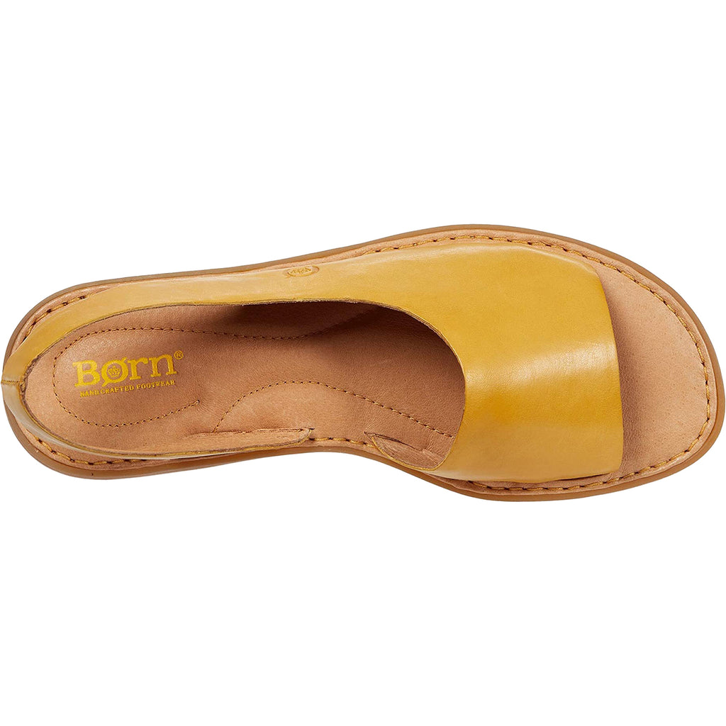 Womens Born Women's Born Inlet Yellow Leather Yellow Leather