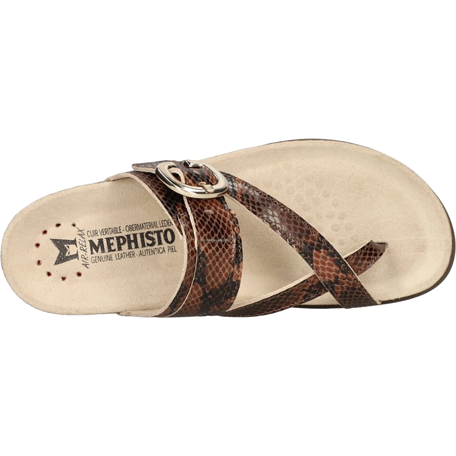 Womens Mephisto Mephisto Izaora Women's Sandals Thong Sandals Tobacco Boa Tobacco Boa